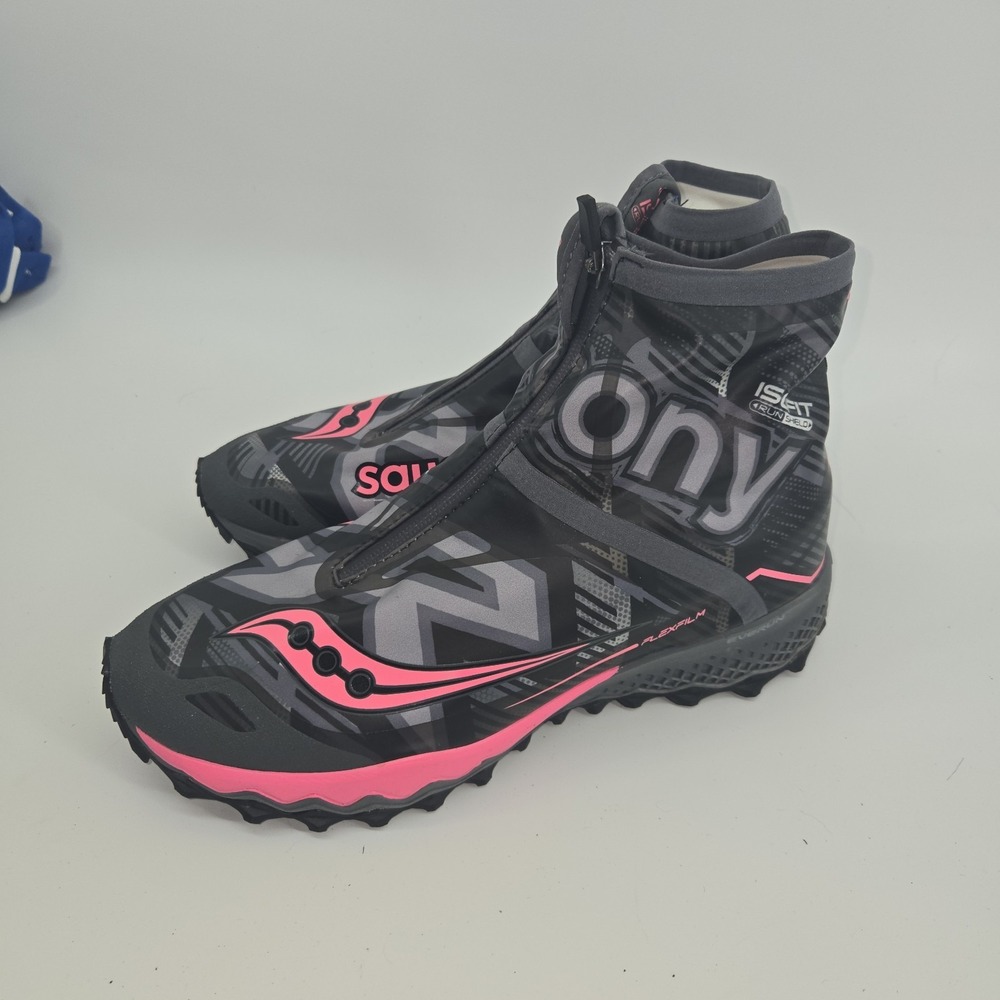 Saucony Razor Ice Black/Pink Womens Size 9.5‎